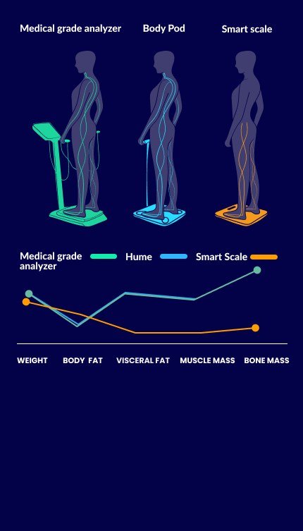 Overall health score summary shown in the Hume Health app on a smartphone